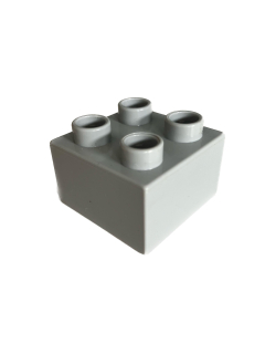 Lego Duplo kostka sv. šedá 2x2